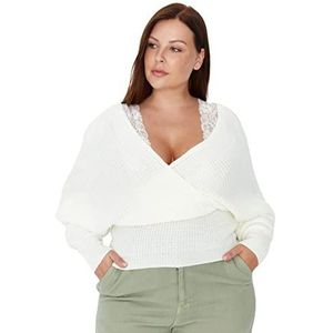 Trendyol Dames, Ecru, 5XL Grote maten