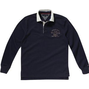 Tommy Hilfiger Heren sweatshirt CALLICOON Rugby L/S RF/ 887817436, blauw (409 peacoat), 52 NL