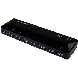 StarTech.com 10-poorts USB 3.0 hub met laad- en sync-poort - 2 x 1,5 A poorten - desktophub en snellader station