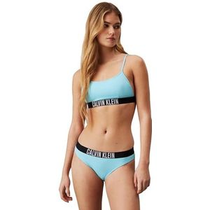 Calvin Klein Bikini-print slip voor dames, Blauwe Punch, 3XL grote maten