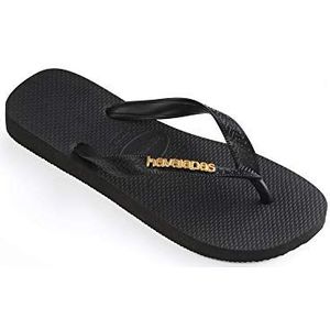 Havaianas - Metallic Logo - Flipflops - Zwart - Dames