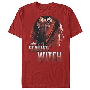 Marvel Avengers: Infinity War - Scarlet Witch Sil Unisex Crew neck T-Shirt Red 2XL
