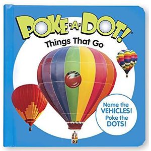 Melissa & Doug 41354 Poke-a-Dot Things That Go | Activiteitenboeken | 3+ | Cadeau voor jongen of meisje, meerkleurig