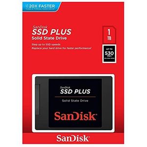 SanDisk - SSD PLUS - 1 TB - Leessnelheden Tot 535 MB/s - Schrijfsnelheden Tot 350 MB/s