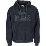 Lonsdale Uniseks sweatshirt met capuchon oversized NEWCHAPEL, Schwarz, S