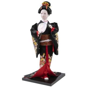 lachineuse Japanse Zwarte Kimono Pop EN Bloemen - Prinses van Azië