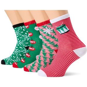 Bestseller A/S VMELF SOCKS GIFTBOX XMAS, Jelly Bean/Pack: BOX 3, One Size