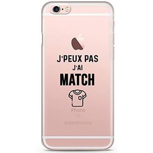 Zokko Beschermhoes voor iPhone 6S, Jpeux Pas J'Ai Match - zacht, transparant, zwarte inkt