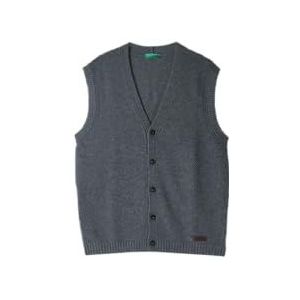United Colors of Benetton Gebreid vest S/M, Grijs, M