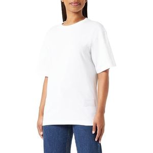 Replay T-shirt voor dames, regular fit, korte mouwen, 001, wit, XXS
