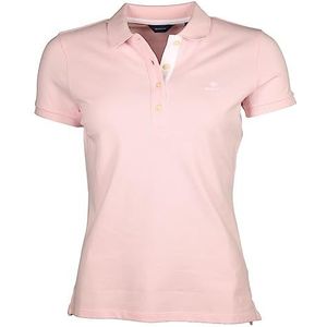 GANT Contrast Collar SS Pique Poloshirt voor dames, roze (pale pink), XS
