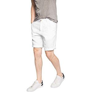 ESPRIT heren shorts, wit (white 100), 28