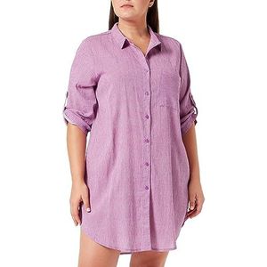 KAFFE Blouse voor dames, Paars/Krijt Streep, 38