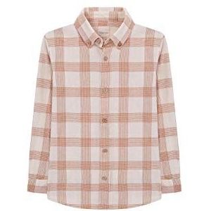 Gocco Camisa Cuadros Overhemd voor jongens - bruin - 128 cm
