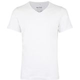 Blend BHBHDinton T-shirt met korte mouwen voor heren, 2-pack, V-hals, basic, wit (White 70002), M