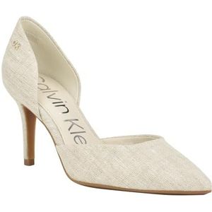 Calvin Klein Women's Gloria5 Pump, Milk 153, 5