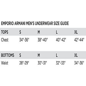 Emporio Armani Heren Mannen Mannen Underlined Logo T-shirt, marineblauw, XL