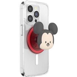 PopSockets: PopGrip Rond voor MagSafe - Adapterring voor MagSafe inbegrepen - Uitbreidende telefoonstandaard en grip met verwisselbare bovenkant voor smartphones en hoesjes - Kawaii Mickey