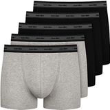 Nur Der - Boxershorts - Grijs Gemêleerd/Zwart - 5 Pack - Jersey