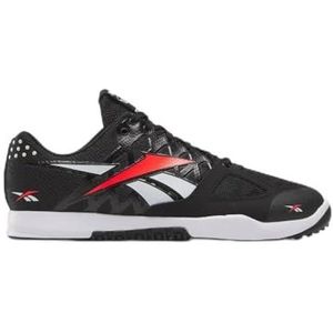 Reebok Heren Nano 2.0 Trainingsschoenen, Wit/Zwart/Neon Cherry, maat 36 UK, Wit Zwart Neon Cherry, 39 EU