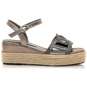 Mariamare - Riccia - Sandalen - Zilver - 3 tot 5 cm - Gesp - Casual