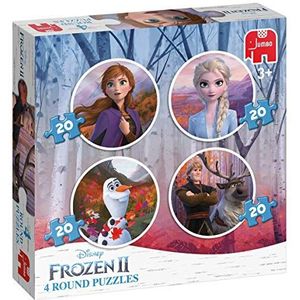 Jumbo 19746 Puzzel Frozen 2 Rond: 4 in 1, 36+ mnd