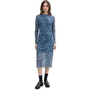 TOM TAILOR Denim Damesjurk, 37130 - Blue Flower Print, L