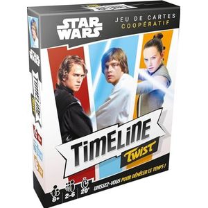 Asmodee - Timeline Twist: Star Wars - Bordspellen - Coöperatief kaartspel met cultafbeeldingen van de Saga - Vanaf 8 jaar - 2 tot 6 spelers - Franse versie