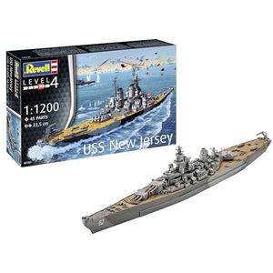 1:1200 Revell 05183 Battleship USS New Jersey Plastic Modelbouwpakket