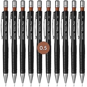 Aristo AR85005 fijne potlood Geo-Pen (0,5 mm, HB) verpakking van 10 stuks zwart