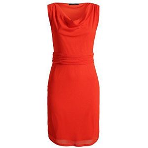 ESPRIT Collection Damesetui jurk, knielang, effen, Rood (Vulcano Red 642), XL