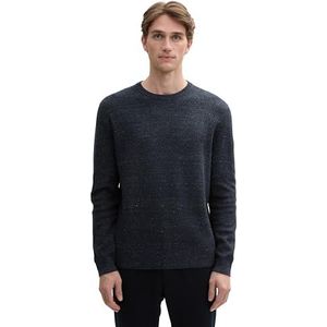 TOM TAILOR heren trui, 36920 - Navy Tonal Nep, XL