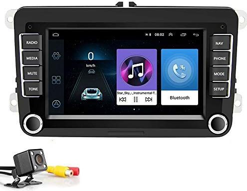 Bluetooth - Autoradio - 2 Din - 7 inch - Multimediaspeler - Android 8.1 - Navigatie voor Skoda V/W Passat B6 Polo Golf