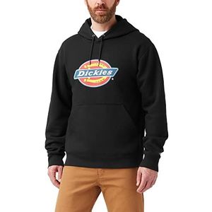 Dickies Heren Tricolor DWR Pullover Fleece Hooded Sweatshirt, Zwart, L