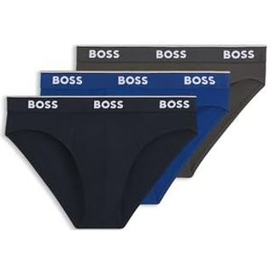 BOSS - 50475273 - 3-pack Power Briefs - Blauw - Navy - Grijs - Katoen