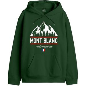 Republic Of California Sweatshirt met capuchon voor heren, Groen, S