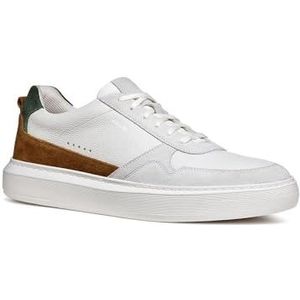 Geox U Deiven A Sneakers voor heren, Off White cognac, 46 EU