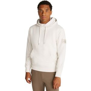 Calvin Klein Jeans Hoodies voor heren, Wit (Ivoor), XXS