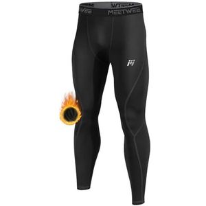 MEETWEE - Thermobroek - Zwart - Thermisch Ondergoed - Lange Panty - Warm