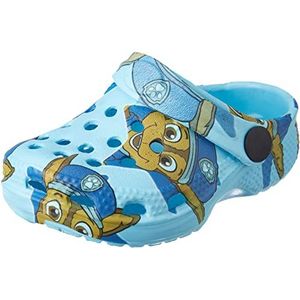 CERDÁ LIFE'S LITTLE MOMENTS, Paw Patrol Clogs voor kinderen, bedrukt, rubberen flip-flops met hielbevestiging voor extra veiligheid, officieel gelicentieerd product van Nickelodeon, blauw, 27 EU