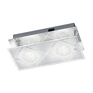 Reality Leuchten R22452106 Mara A+, wandlamp, metaal, 3 watt, GU10, chroom, 9 x 24 x 12 cm