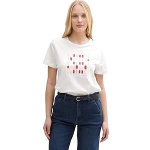 TOM TAILOR T-shirt voor dames, 10332 - Off White, XL
