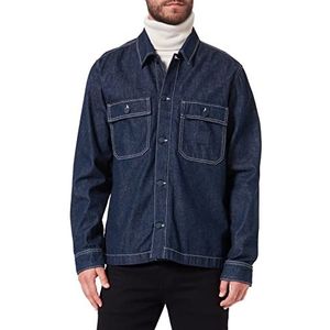boss Lovvo heren jeansjack BC Dark Blue, S, Donkerblauw, S