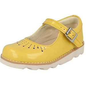 Clarks Crown Jump K Gesloten sandalen voor meisjes, geel geel patent, 29.5 EU