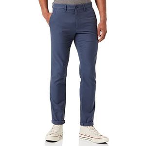 Tommy Hilfiger Bleecker Chino Basket Weave Broek voor heren, Verouderde Indigo, 29W / 36L
