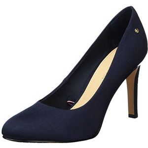 Tommy Hilfiger Dames L1285ayla 18d Pumps, Blauw Dark Midnight 411, 39 EU