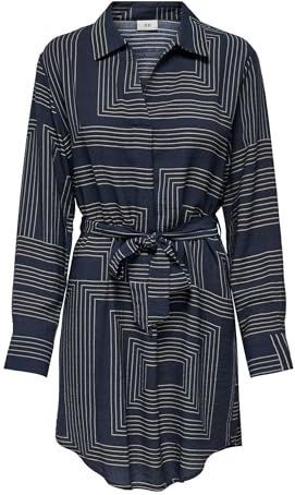JdY Jdypepper L/S Belt Dress WVN Dia, total eclipse, L