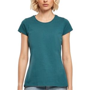 Build Your Brand Basic T-shirt voor dames, teal, XXL