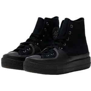 Converse Chuck Taylor All Star Construct Mono Leather Sneakers voor heren, zwart, 37.5 EU
