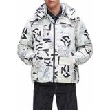 KARL LAGERFELD JEANS Winterjas  opaal / zwart / wit